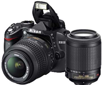 Camara Nikon D3000 + optica